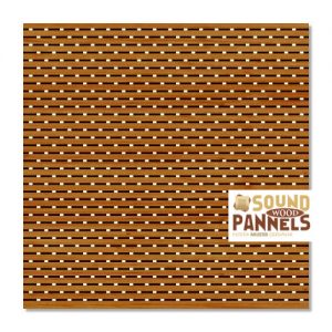 SP 102-112 Yutucu Yansıtıcı Ahşap Akustik Panel